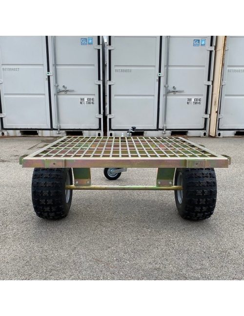 Remorque Plateau Grille Simple Essieu (PTC 350 kg) OCCASION