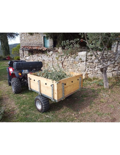 Remorque Plateau Grille Simple Essieu (PTC 350 kg) OCCASION
