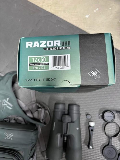 Prismáticos Vortex Razor UHD 12x50 (DE OCASIÓN – COMO NUEVOS)